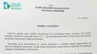 Hürriyet'ten Deplasman Yasağına İlişkin Talep