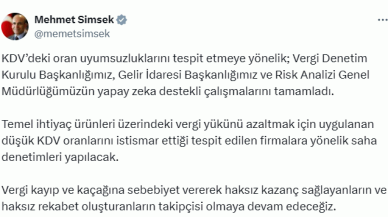 Bakan Şimşek Vergi Denetimi Açıklaması Yaptı