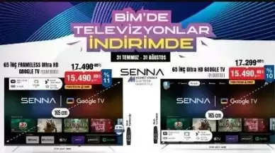 Bu Fırsatı Kaçıran Dizini Döver! BİM'de Televizyon İndirimleri Başladı, 31 Ağustos'a Kadar Sürecek!