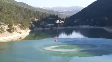 Bolu’daki Orman Yangınına Havadan Müdahale Yeniden Başladı