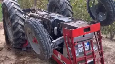 Sakarya'da Kaza: Devrilen traktörün altında kalan sürücü ağır yaralandı