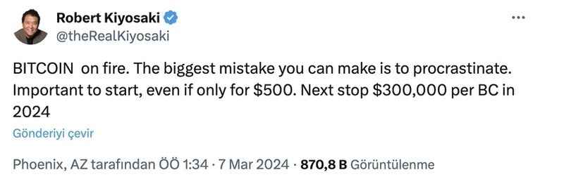 Ünlü Finans Yazarı BTC'nin Yıl Sonu Ulaşacağı Zirveyi Açıkladı!